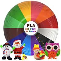 Filamentos Lapiz 3D PLA- Rilitor Filamento de pluma 3D 12 Colores 1-75 mm- 3M por Color- Apto para Mayoría de 3D Plumas…
